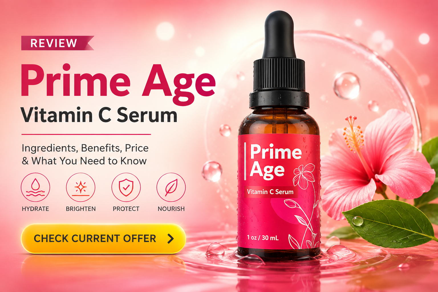 Prime Age Vitamin C Serum product overview