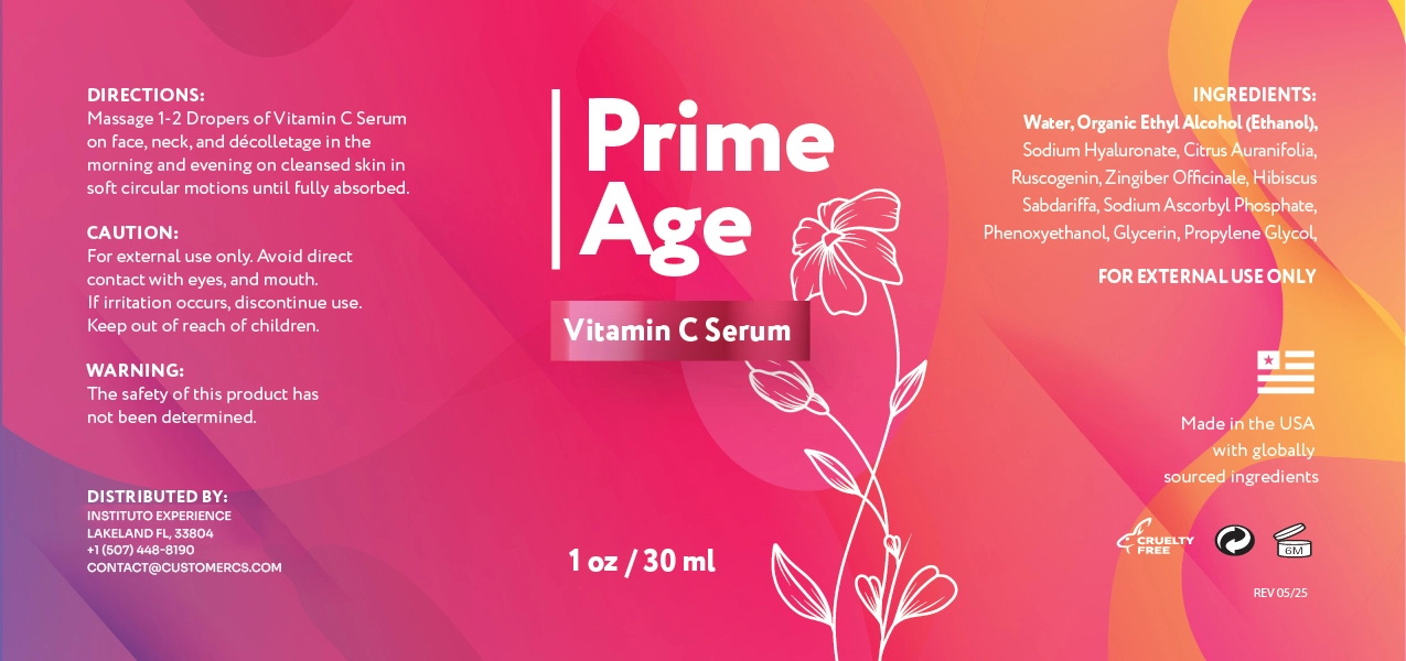 Prime Age product label with full ingredient list