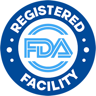 FDA registered facility badge