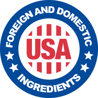 Made with globally sourced ingredients badge