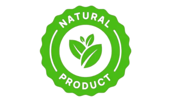 Natural product badge displayed in Hero UP promotional materials